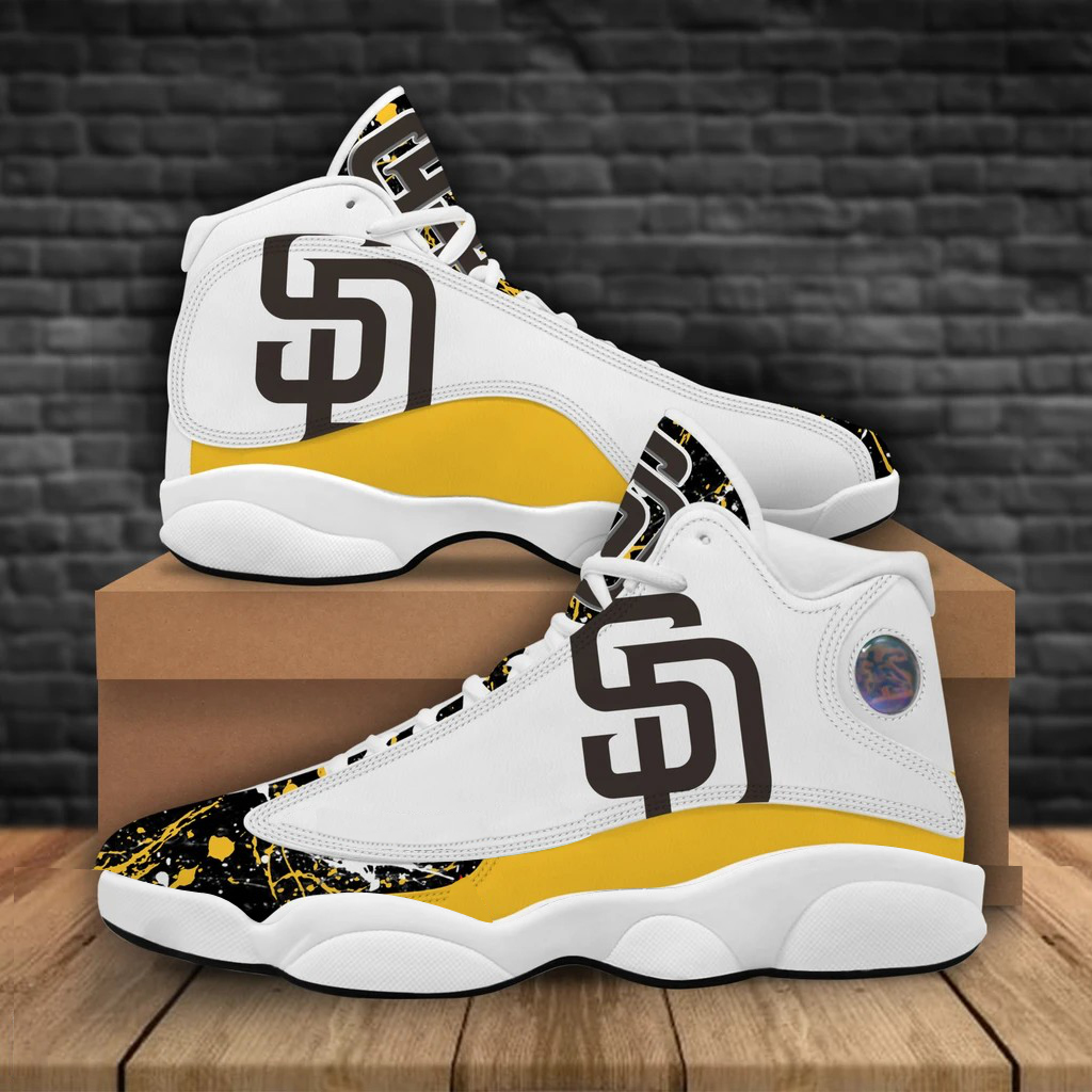 Men's San Diego Padres Limited Edition AJ13 Sneakers 002